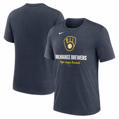 Milwaukee Brewers Nike Logo Tri-Blend T-Shirt for sale