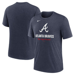 Atlanta Braves Nike Logo Tri-Blend T-Shirt discount