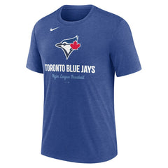 Toronto Blue Jays Nike Logo Tri-Blend T-Shirt Online