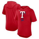 Texas Rangers Nike Tri-Blend Hoodie T-Shirt Clearance
