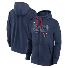 Minnesota Twins Nike Knockout Script Full-Zip Hoodie Lifestyle