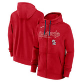 St. Louis Cardinals Nike Knockout Script Full-Zip Hoodie On Sale