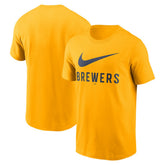 Milwaukee Brewers Nike Swoosh T-Shirt discount