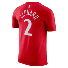NBA - Kawhi Leonard LA Clippers Jordan Brand Statement Edition Name & Number T-Shirt - Red