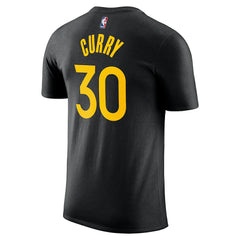 NBA - Stephen Curry Golden State Warriors Jordan Brand Statement Edition Name & Number T-Shirt - Black