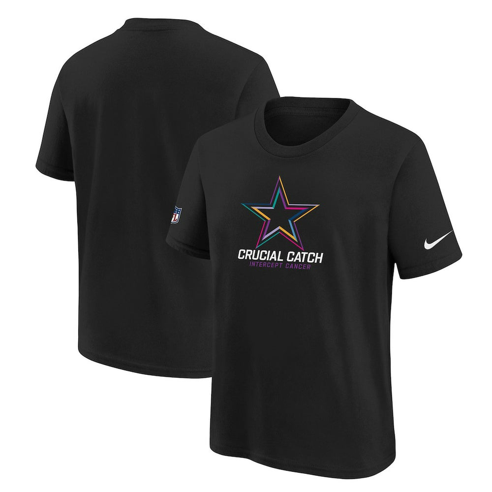 Dallas Cowboys Youth 2024 NFL Crucial Catch T-Shirt Black - Nike