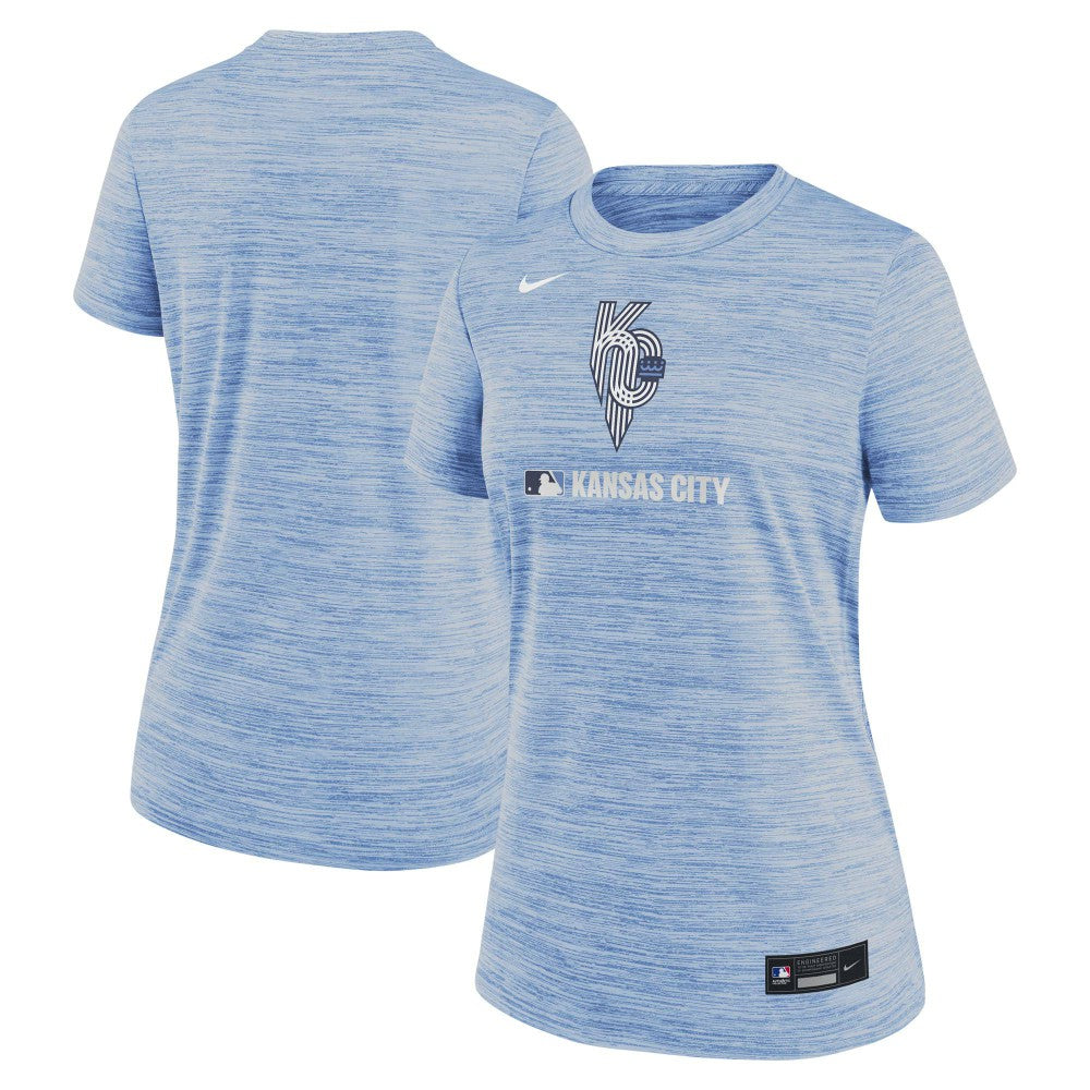 Kansas City Royals Nike Women's Authentic Collection City Connect Velocity Dri-FIT T-Shirt Clearance