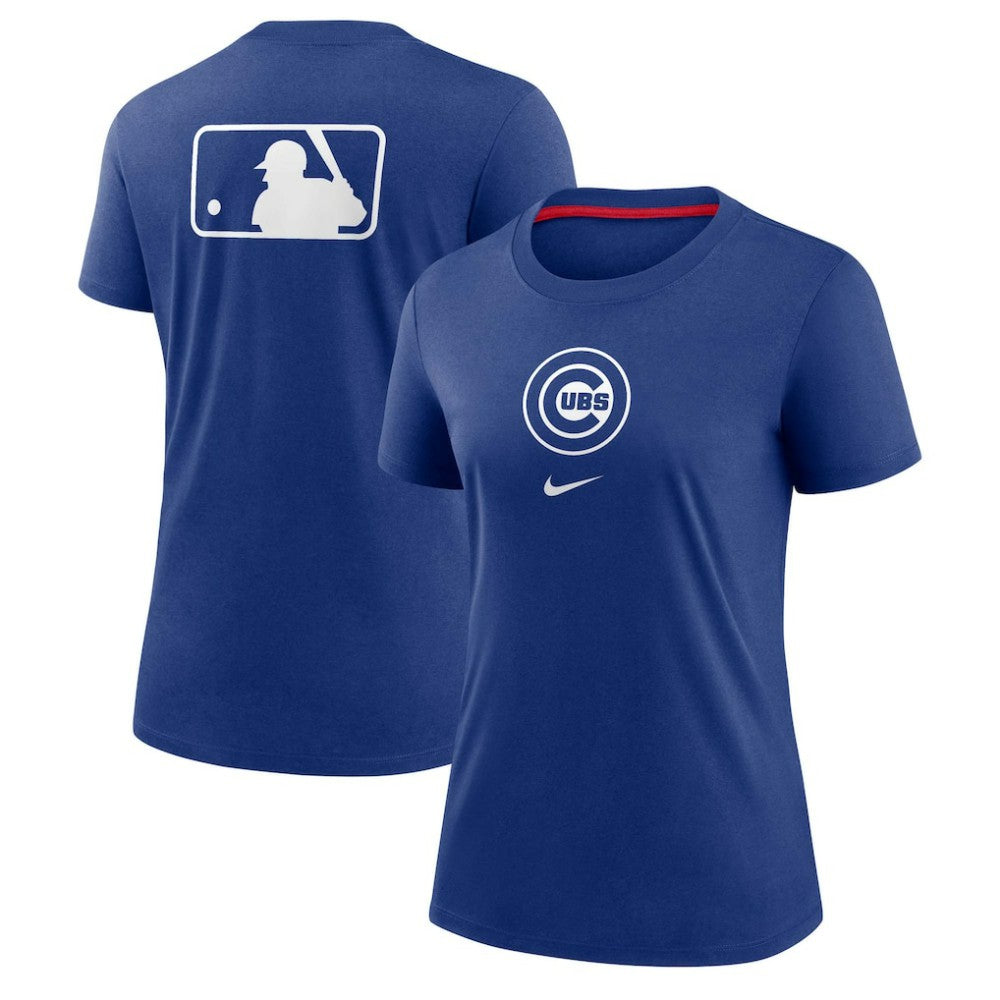 Chicago Cubs Nike Women's Authentic Collection Early Work Tri-Blend T-Shirt discount