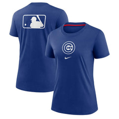 Chicago Cubs Nike Women's Authentic Collection Early Work Tri-Blend T-Shirt discount
