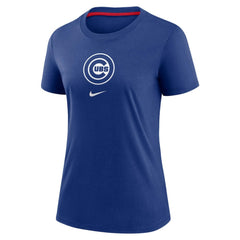 Chicago Cubs Nike Women's Authentic Collection Early Work Tri-Blend T-Shirt discount