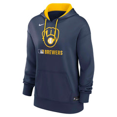 Milwaukee Brewers Nike Women's Authentic Collection Therma-FIT Hoodie Lifestyle