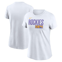 Colorado Rockies Nike Women's 2025 City Connect Wordmark T-Shirt On Sale