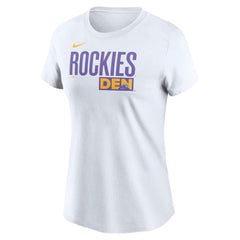 Colorado Rockies Nike Women's 2025 City Connect Wordmark T-Shirt On Sale