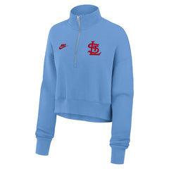 St. Louis Cardinals Nike Women's Cooperstown Collection Phoenix Fleece Half-Zip Sweatshirt On Sale