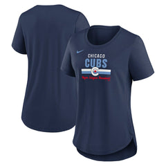 Chicago Cubs Nike Women's City Connect Lockup Tri-Blend T-Shirt discount
