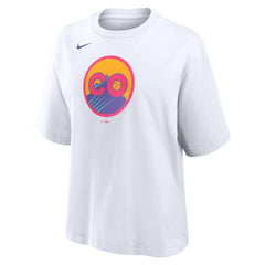 Colorado Rockies Nike Women's 2025 City Connect Logo Boxy T-Shirt for sale