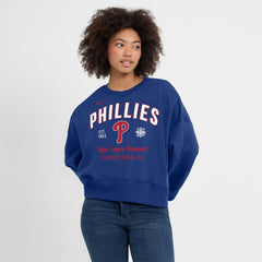 Philadelphia Phillies Nike Women's Oversized High Hip Pullover Sweatshirt Lifestyle