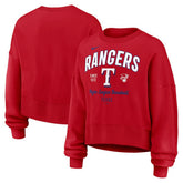 Texas Rangers Nike Women's Oversized High Hip Pullover Sweatshirt Online