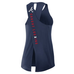 Atlanta Braves Nike Open-Back Crisscross Dri-FIT Tank Top Lifestyle