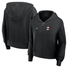 San Francisco Giants Nike Women's Cropped Chill Full-Zip Hoodie On Sale