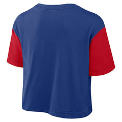 Philadelphia Phillies Nike Women's Script Dri-FIT Cropped T-Shirt Lifestyle