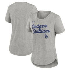 Los Angeles Dodgers Nike Women's Script Tri-Blend T-Shirt discount