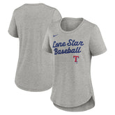 Texas Rangers Nike Women's Script Tri-Blend T-Shirt Online