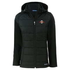 San Francisco Giants Cutter & Buck Women's Evoke Hybrid Eco Softshell Recycled Full-Zip Hoodie Jacket Lifestyle