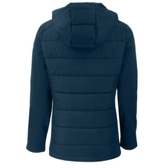 Seattle Mariners Cutter & Buck Women's Evoke Hybrid Eco Softshell Recycled Full-Zip Hoodie Jacket Lifestyle
