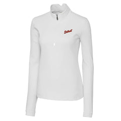 Detroit Tigers Cutter & Buck Women's Traverse Stretch Quarter-Zip Pullover Top Near Me