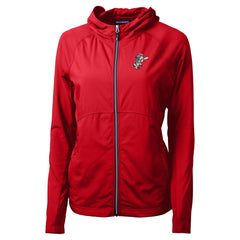 Cincinnati Reds Cutter & Buck Women's Cooperstown Collection Adapt Eco Knit Hybrid Recycled Full-Zip Hoodie Near Me