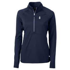 Chicago Cubs Cutter & Buck Women's Cooperstown Collection DryTec Adapt Eco Knit Stretch Recycled Raglan Half-Zip Top Sale