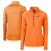 Detroit Tigers Cutter & Buck Women's DryTec Adapt Eco Knit Stretch Recycled Raglan Half-Zip Top Lifestyle