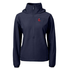 Boston Red Sox Cutter & Buck Women's Charter Eco Recycled Half-Zip Anorak Jacket for sale