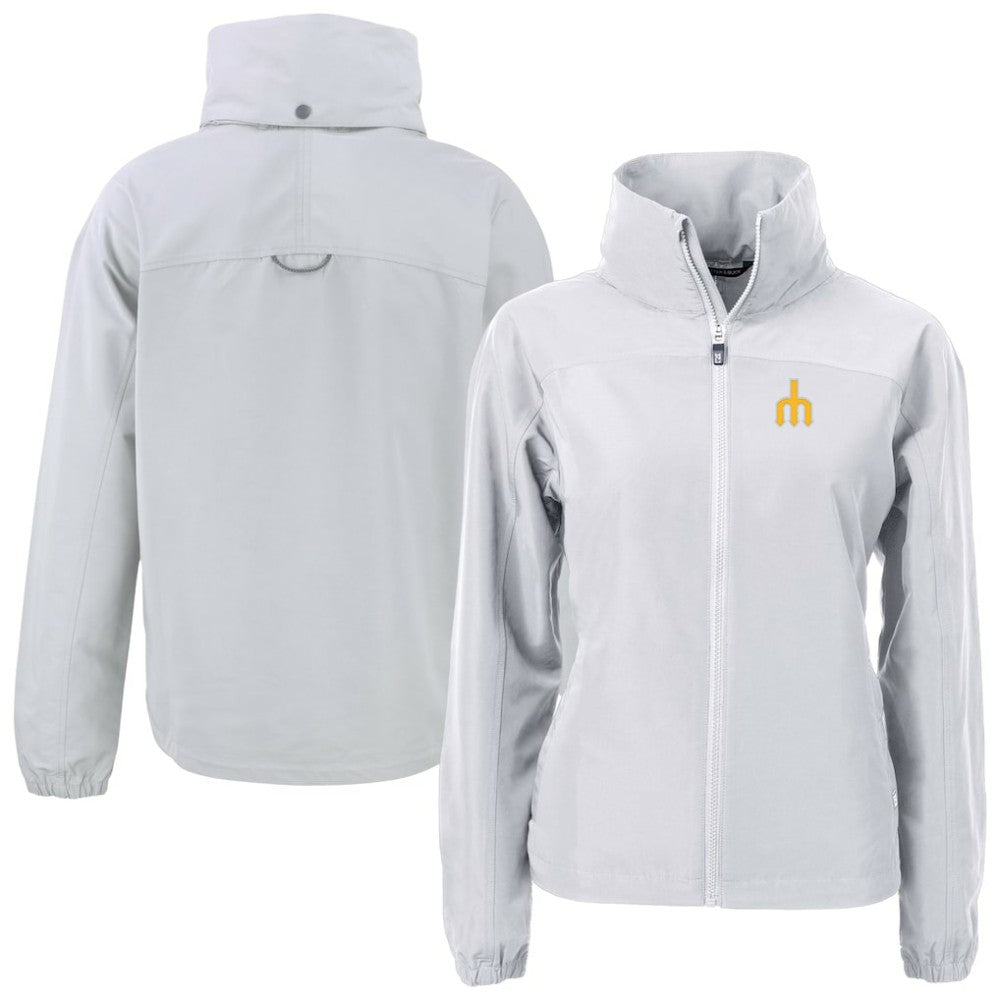 Seattle Mariners Cutter & Buck Women's Charter Eco Recycled Full-Zip Jacket Sale