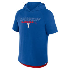 Texas Rangers Fanatics Clubhouse Optimal Play Raglan Hoodie T-Shirt for sale