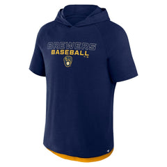 Milwaukee Brewers Fanatics Clubhouse Optimal Play Raglan Hoodie T-Shirt for sale