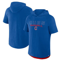 Chicago Cubs Fanatics Clubhouse Optimal Play Raglan Hoodie T-Shirt Lifestyle