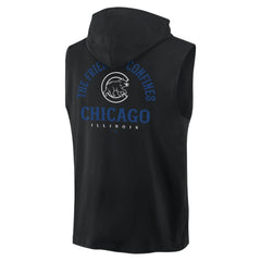Chicago Cubs Fanatics Fire Speed Sleeveless Pullover Hoodie Clearance