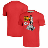 Patrick Mahomes Kansas City Chiefs Homage Unisex Caricature Player Tri-Blend T-Shirt Red - NFL