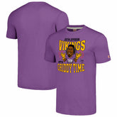 Justin Jefferson Minnesota Vikings Homage Unisex Caricature Player Tri-Blend T-Shirt Heathered Purple - NFL