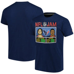 C.J. Stroud & Stefon Diggs Houston Texans Homage Unisex NFL Jam Tri-Blend T-Shirt Navy - NFL