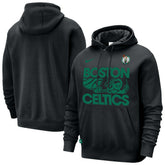 Nike - Boston Celtics Courtside Club Pullover Hoodie - Black