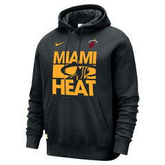 Nike - Miami Heat Courtside Club Pullover Hoodie - Black