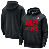 Nike - Philadelphia 76ers Courtside Club Pullover Hoodie - Black