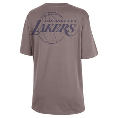 NBA - Los Angeles Lakers Jordan Brand Women's Courtside Statement Edition Boyfriend T-Shirt - Charcoal