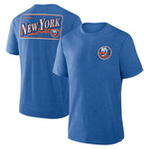 New York Islanders - Fanatics Fan Lanes Tri-Blend T-Shirt Heather Royal
