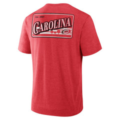 Carolina Hurricanes - Fanatics Fan Lanes Tri-Blend T-Shirt Heather Red
