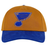 St. Louis Blues - American Needle Burnett Adjustable Hat Tan/Blue