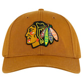 Chicago Blackhawks American Needle Hepcat Washed Twill Adjustable Hat Tan